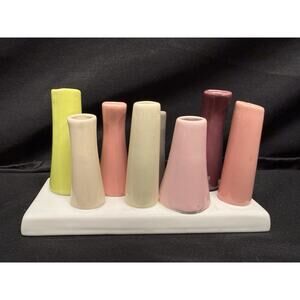 Chive Pooley Ceramic Flower Bud Vase 8 Mini Vases Propagate Plants Spring Pink
